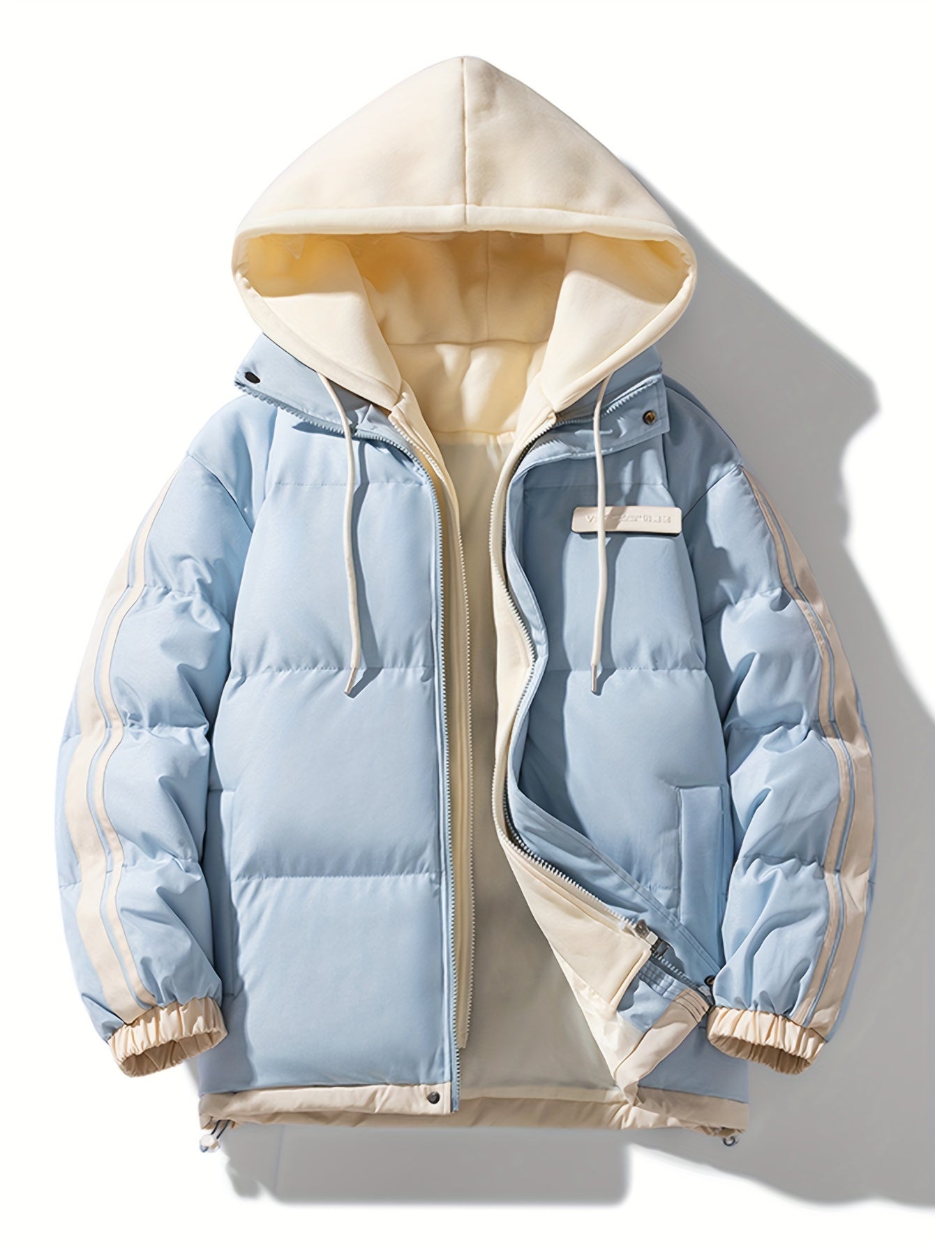 Warme lässige Puffer-Winterjacke mAvslappnad Varm Puffer Vinterjacka med Huva för Damit Kapuze för Damen | Idealisk för vintern