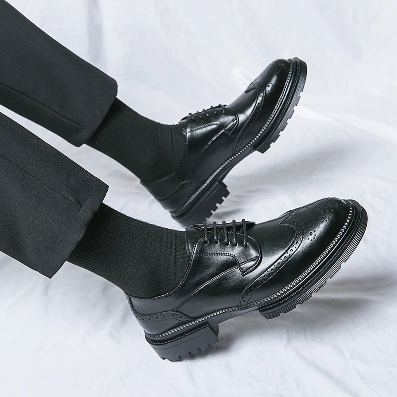 Emmerich - Snygga Vintage Brogue Med Wingtip för Herr | Perfekt för lediga dagar