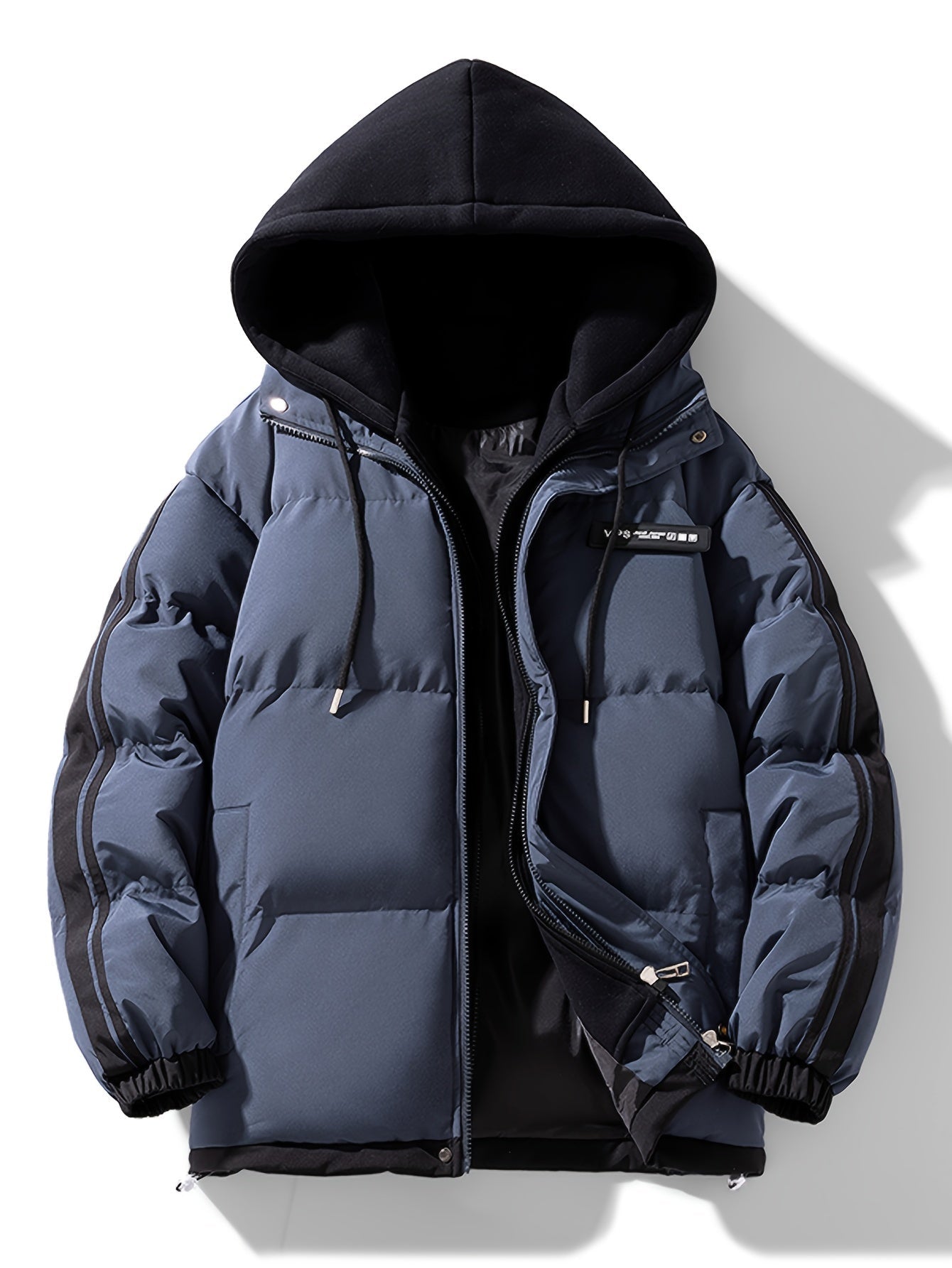 Warme lässige Puffer-Winterjacke mAvslappnad Varm Puffer Vinterjacka med Huva för Damit Kapuze för Damen | Idealisk för vintern