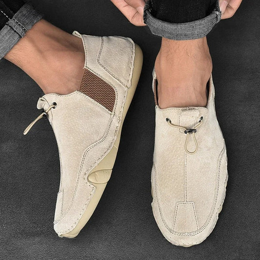 Anton - Veganskt Läder Loafer med Justerbar Snörning för Herr | Perfekt för alla årstider