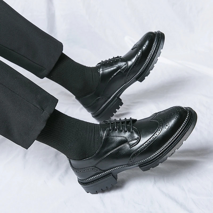 Emmerich - Snygga Vintage Brogue Med Wingtip för Herr | Perfekt för lediga dagar