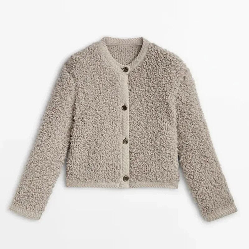 Amira - Teddy Cardigan för Kvinnor-5