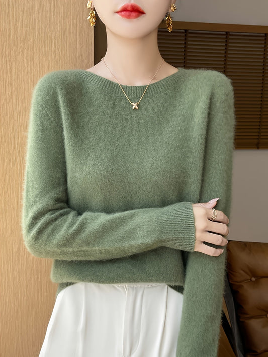 Mysig Ulltröja Cashmere Tröja för Dam | Idealisk för vintern